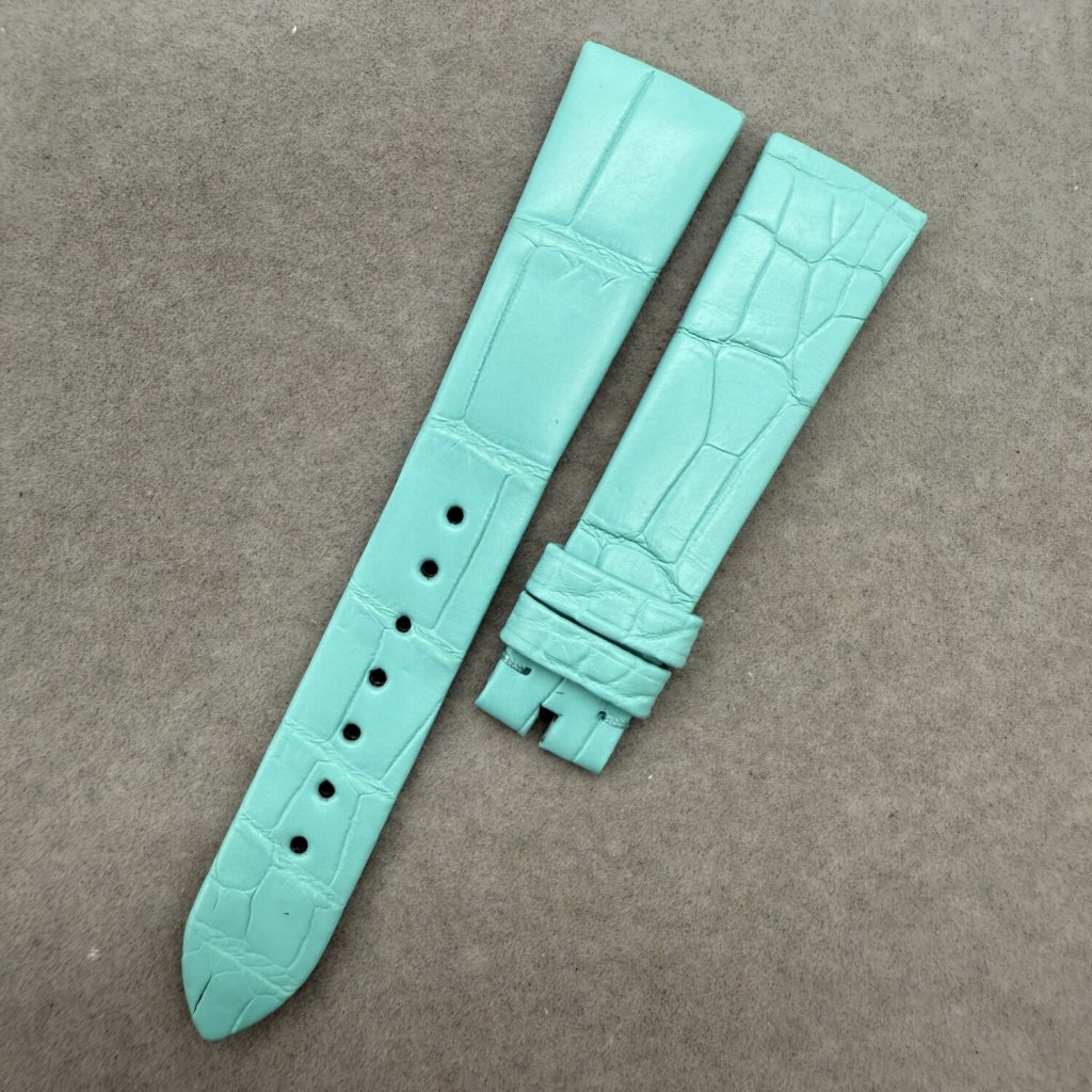 Custom Alligator Leather Strap For BVLGARI LVCEA 10312210219510249510219 Women's Wrist Band