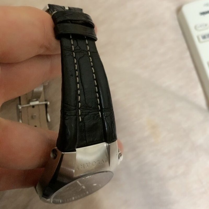 Custom Alligator Replacement Leather Strap For BVLGARI ERGON EG35SCH EG40CH 26mm