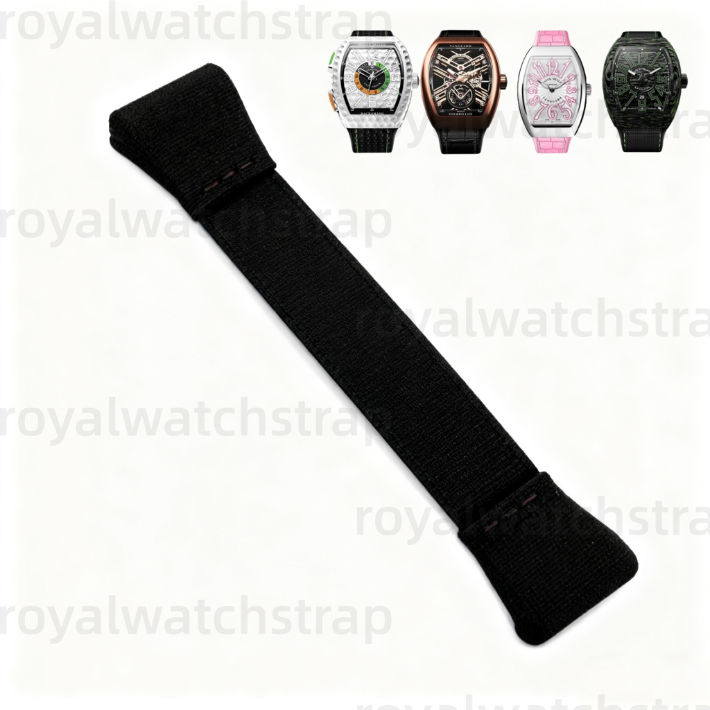 Custom Elastic Replacement Strap For Franck Muller Vanguard v45 v41 v32 (Multi-Colors)