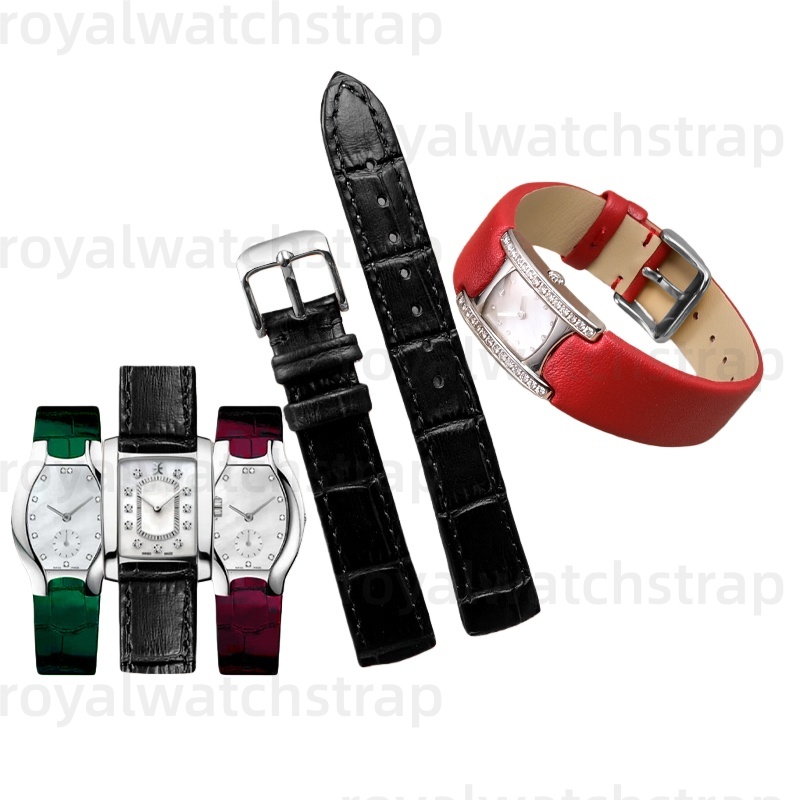 Custom Genuine Calfskin Replacement Leather Strap For EBEL Brasilia Women's Watches 1216461