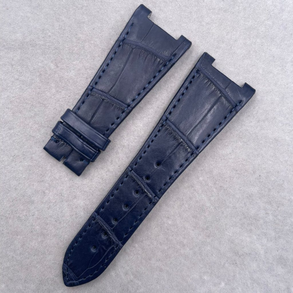 Custom Handmade Alligator Leather Watch Strap For Girard-Perregaux Laureato