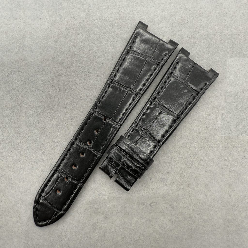 Custom Handmade Alligator Leather Watch Strap For Girard-Perregaux Laureato (3)