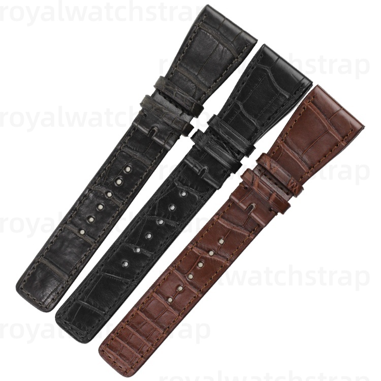 aCustom Handmade Premium Alligator Leather Watch Band Fit For IWC Da Vinci