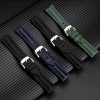 Leather With Nylon Pattern Watch Strap For ZENITH DEFY 95.9000