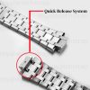Quick-Release Stainless Steel Watch Bracelet For Maurice Lacroix AIKON AI6008 6007 6038 6058 (3) Quick-Release Stainless Steel Watch Bracelet For Maurice Lacroix AIKON AI6008 6007 6038 6058