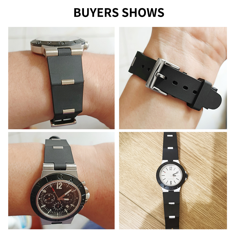 Replacement Bvlgari Rubber Watch Strap