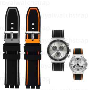 Replacement Silicone Rubber Watch Strap For SWATCH SCUBA LIBRE Sistem 51 IRONY (1) Replacement Silicone Rubber Watch Strap For SWATCH SCUBA LIBRE Sistem 51 IRONY