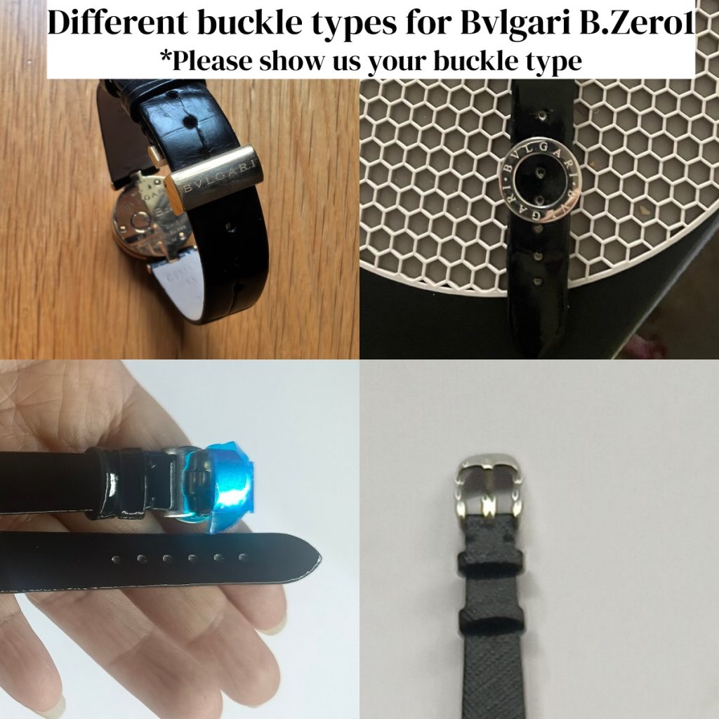 Custom Patent Leather Watch Bands for Bulgari B.ZERO1 -100% Handmade Strap For Ladies Bvlgari Watch BZ22BSL D1888 13mm 16mm 19mm