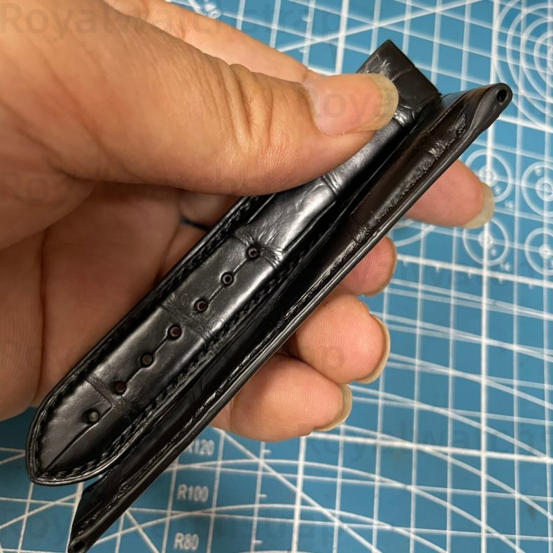 Custom Alligator Leather Strap For IWC Big Pilot Portuguese Portofino Mark XVIII With Rivets(Multi Color)