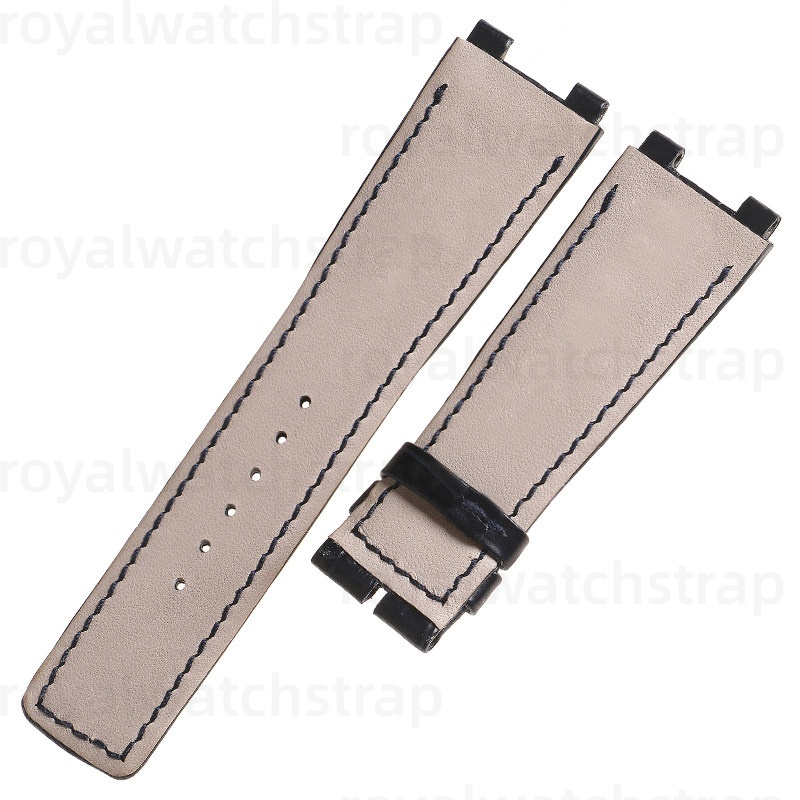 Custom Curved End Alligator Leather Watch Strap For Breguet Marine(Multi Color)