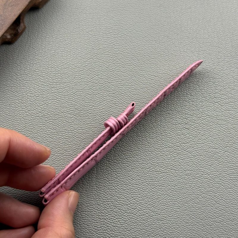 Handmade Alligator Leather Watch Strap For Cartier Ballon Bleu (For Pin Buckle)
