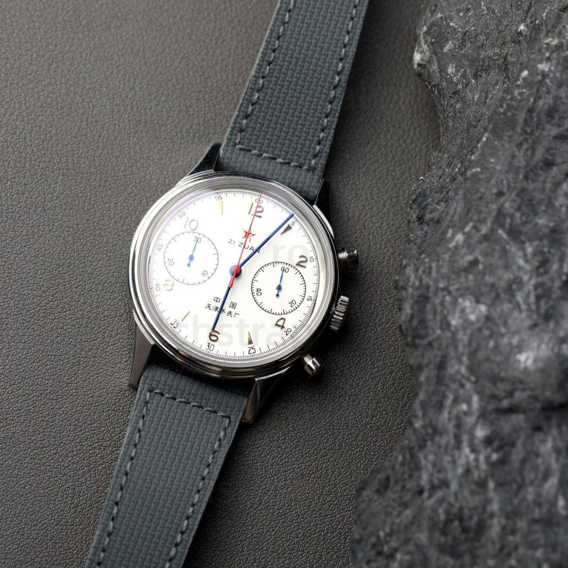 Handmade Fluorine (FKM) High End Rubber Watch Straps With Calf Bottom(Multi Size & Color)
