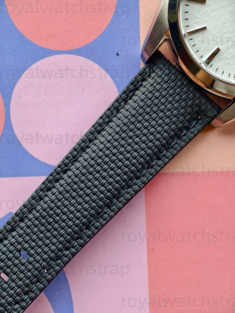 Handmade Fluorine (FKM) High End Rubber Watch Straps With Calf Bottom(Multi Size & Color)