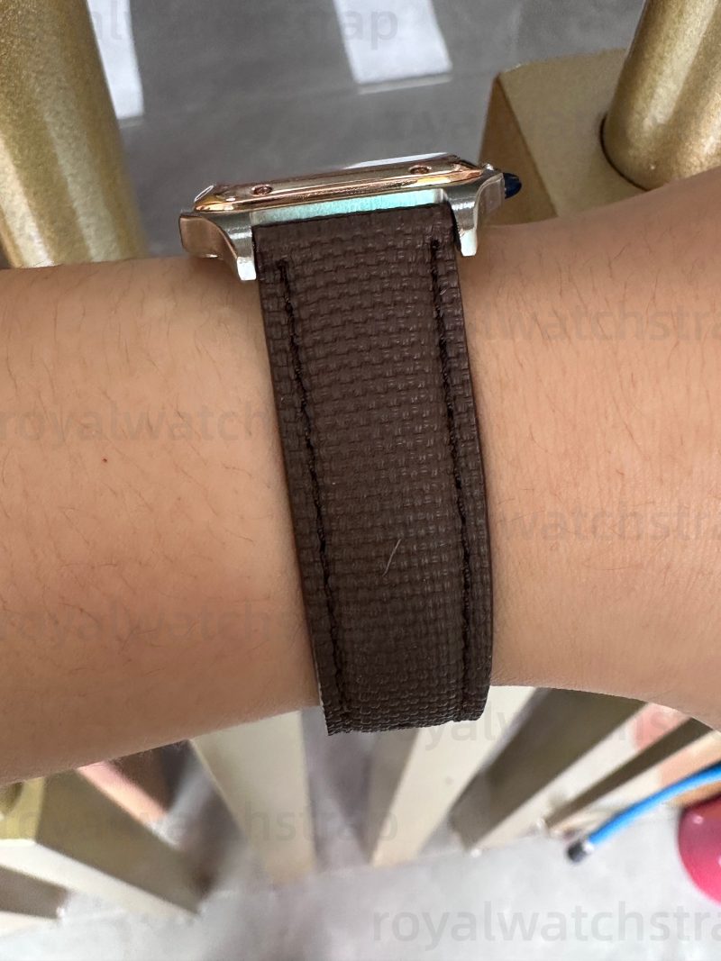 Handmade Fluorine (FKM) High End Rubber Watch Straps With Calf Bottom(Multi Size & Color)