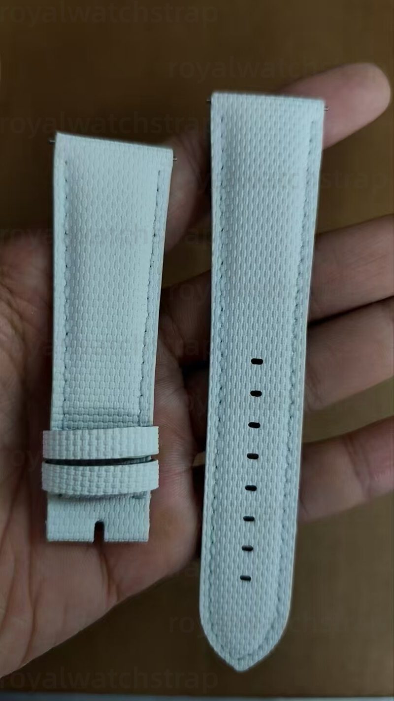 Handmade Fluorine (FKM) High End Rubber Watch Straps With Calf Bottom(Multi Size & Color)