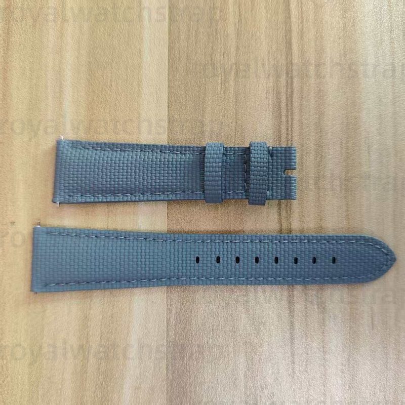 Handmade Fluorine (FKM) High End Rubber Watch Straps With Calf Bottom(Multi Size & Color)