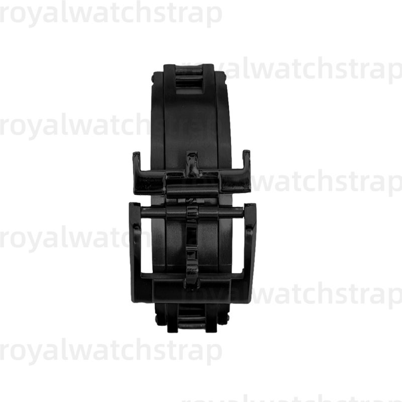 Handmade Fluorine (FKM) High End Rubber Watch Straps With Calf Bottom(Multi Size & Color)