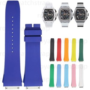High Quality FKM Rubber Strap For Richard Mille Men's RM072-01 (1) High Quality FKM Rubber Strap For Richard Mille Men's RM072-01