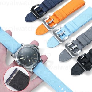 Premium 24mm Men's Quick-Release Fluororubber Strap For Panerai Luminor PAM441, PAM111 & PAM616