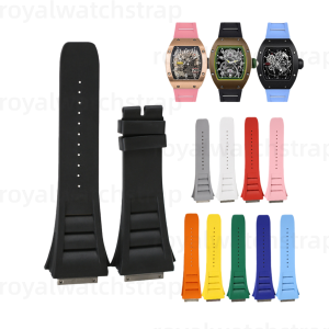 Rubber Watch Strap For Genuine Richard Mille RM010 029 17-01 Rubber Watch Strap For Genuine Richard Mille RM010 029 17-01