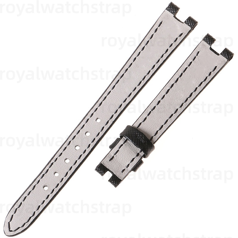 12mm Custom Ladies' Genuine Calfskin Leather Watch Strap for Bvlgari Ovale Oval(Multi Color)