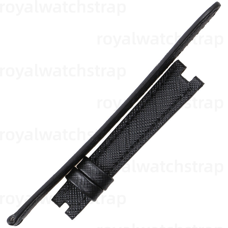 12mm Custom Ladies' Genuine Calfskin Leather Watch Strap for Bvlgari Ovale Oval(Multi Color)