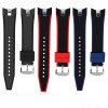 21mm Curved Silicone Watch Strap For Seiko Sportura SNAE93 SPC089