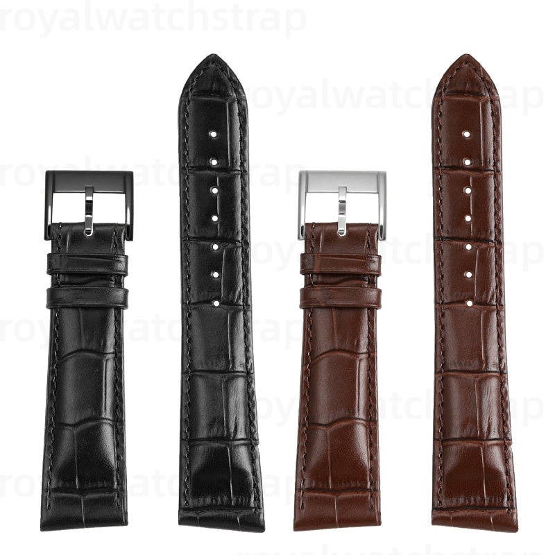21mm Custom Handmade Angled Alligator Leather Strap For Hamilton Ventura (Multi Color) (8) 21mm Custom Handmade Angled Genuine Leather Strap For Hamilton Ventura With Bamboo Pattern(Multi Color)