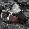 21mm In Stock Black Brown Calfskin Leather Strap For Hamilton Ventura Elvis80 (7) 21mm In Stock Black Brown Calfskin Leather Strap For Hamilton Ventura Elvis80