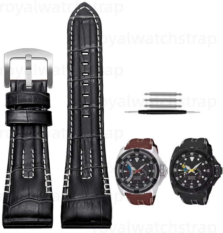 26mm Genuine Leather Watch Strap For Seiko VelaturaSRH-In Stock (3)