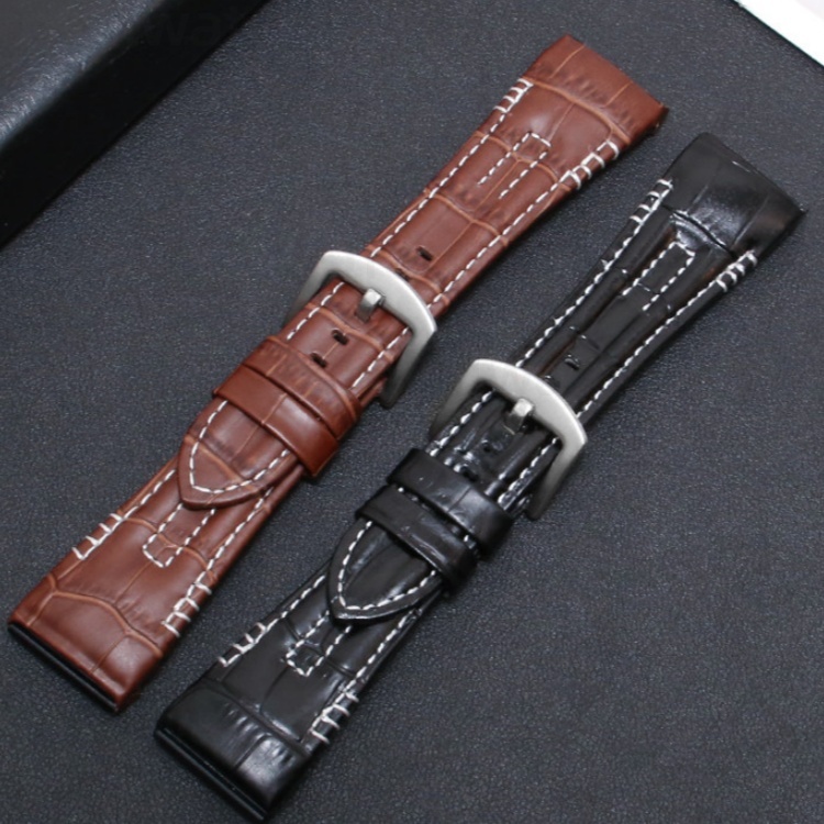 26mm Genuine Leather Watch Strap For Seiko VelaturaSRH-In Stock