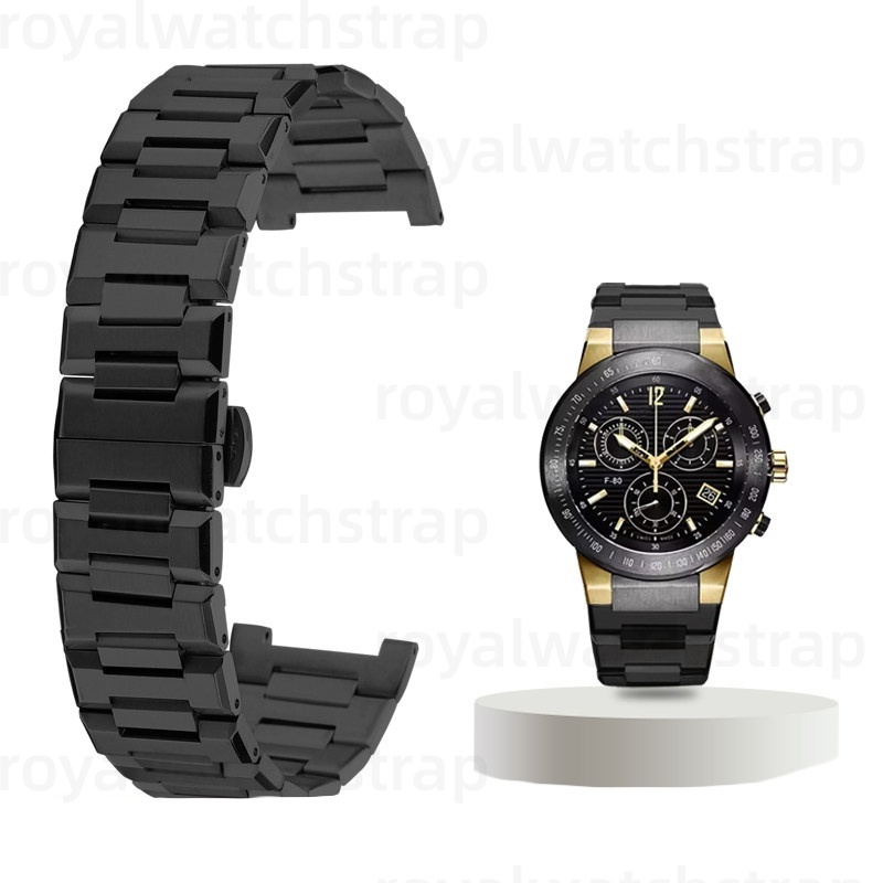 26mm Sliver Gold Stainless Steel Men's Bracelet Sale For Ferragamo F-80 SFUO00221 FIJ060017 (2) 26mm Sliver Gold Stainless Steel Men's Bracelet Sale For Ferragamo F-80 SFUO00221 FIJ060017