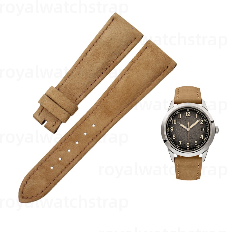 Bespoke Suede leather watch band for Patek Philippe