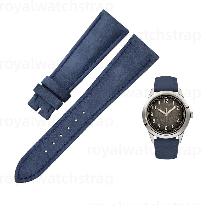 Bespoke Suede leather watch band for Patek Philippe