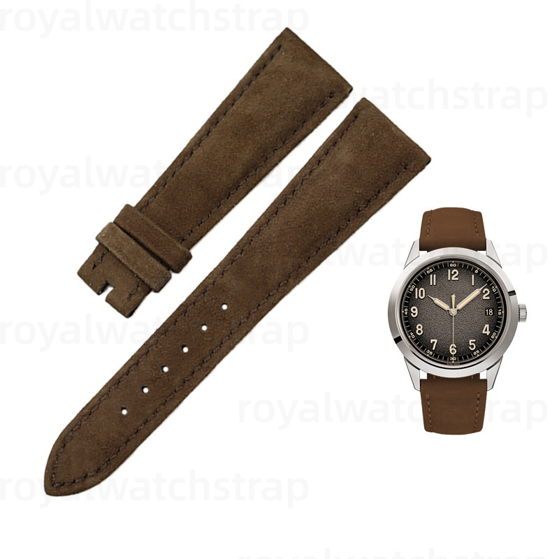 Bespoke Suede leather watch band for Patek Philippe