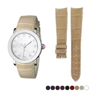 Buy Replacement Alligator Leather Strap For Women's Bulgari Bulgari 101894 101890 BBL37WSL At Good Price For Sale 