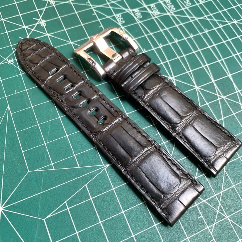 Custom Alligator Handmade Watch Strap 22mm 20mm Leather Strap Replacement For Montblanc Timewalker Star Legacy Tradition For Sale (4)