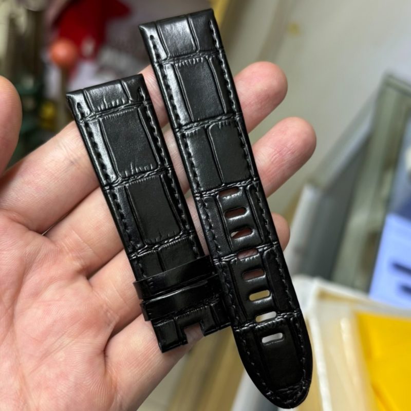 Custom Alligator Handmade Watch Strap 22mm 20mm Leather Strap Replacement For Montblanc Timewalker Star Legacy Tradition For Sale