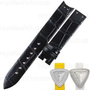 Custom Alligator Leather Watch Band Strap For Piaget Limelight Gala Triangular-Cased G0A30087 & G0A30110