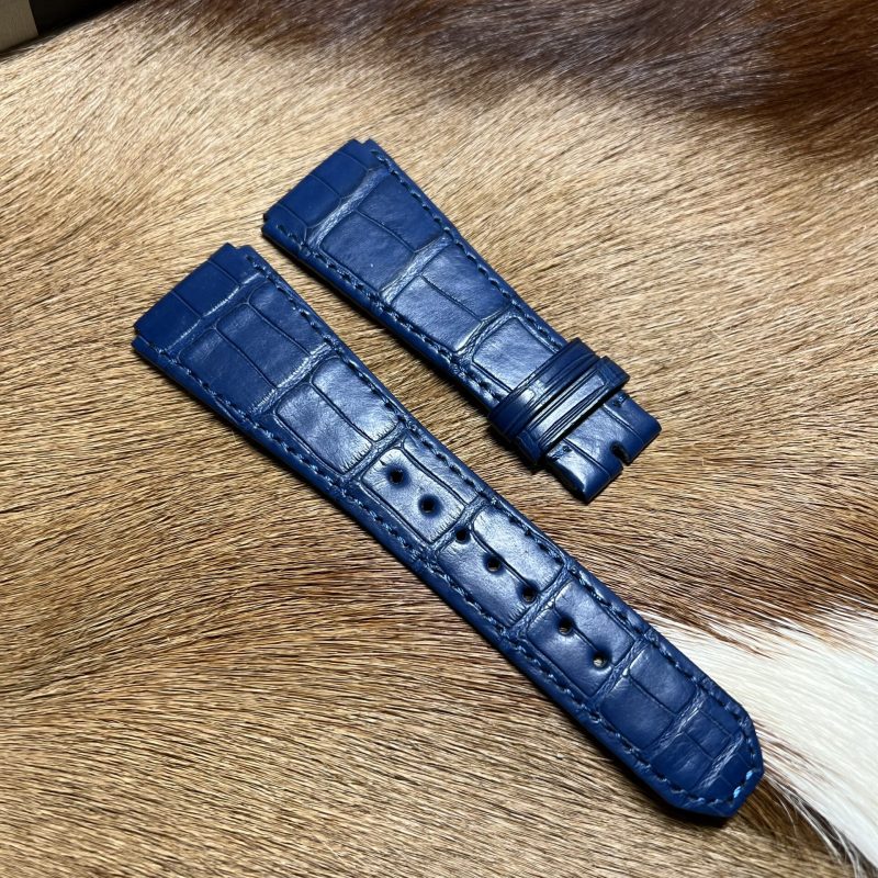Custom Handmade Alligator Leather Watch For Zenith Defy Classic Replacement Straps For Sale (2) Custom Handmade Alligator Leather Watch For Zenith Defy Classic Replacement Straps For Sale (1)
