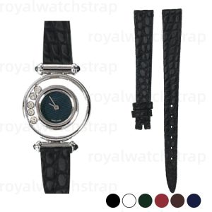 Custom Handmade Round-Scale Alligator Strap For Chopard Happy Diamonds Ladies (Multi Color)