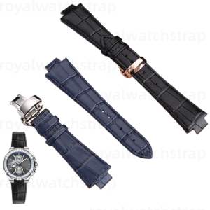 Genuine Cowhide Leather Strap For Maurice Lacroix AIKON AI1018 With Metal Adapter