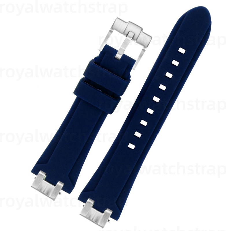 Replacement Rubber Watch Bands For Maurice Lacroix Aikon AI6008 6038 1108 6007 6058 1018 (11) Replacement Rubber Watch Bands For Maurice Lacroix Aikon AI6008 6038 1108 6007 6058 1018