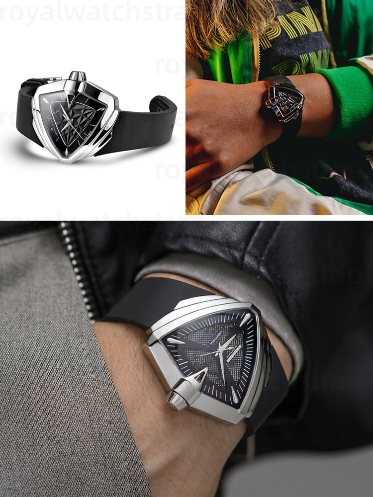 Rubber Watch Strap For Hamilton Hamilton Ventura Elvis Presley Men in Black (6)