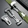 18mm Aftermarket Premium Sliver Stainless Steel Deployant Watch Clasp For Longines Rubber Leather Strap (4) 18mm Aftermarket Premium Sliver Stainless Steel Deployant Watch Clasp For Longines Rubber Leather Strap (2)