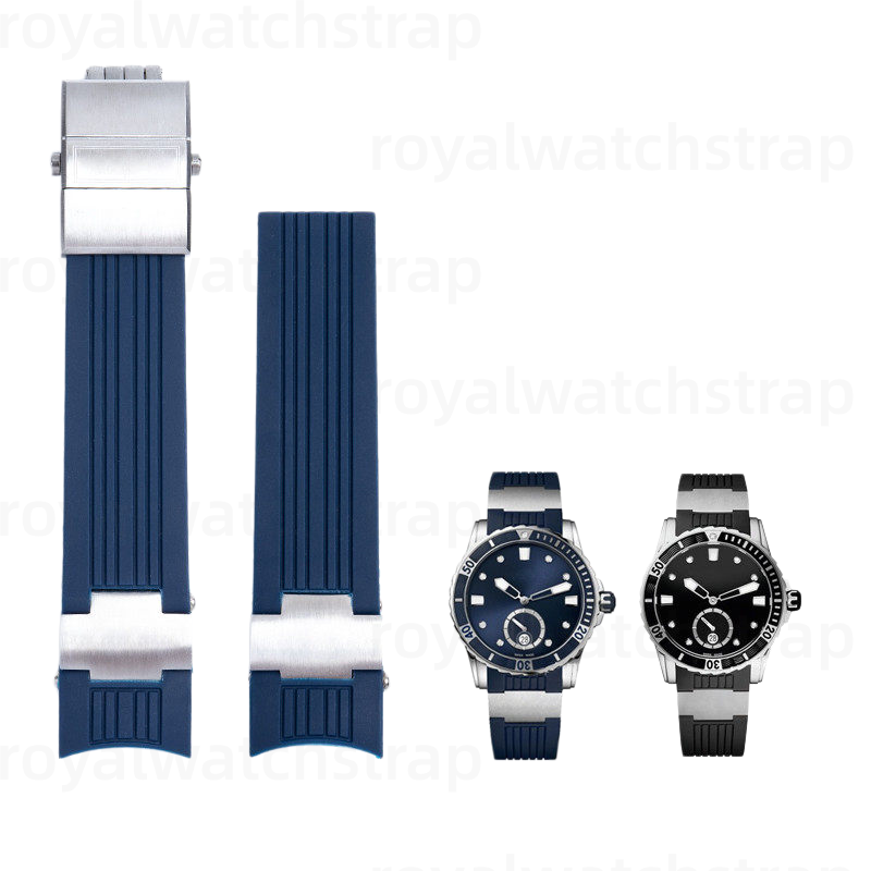 22mm Waterproof Silicone Band For Ulysse Nardin Diver Marine Chronometer Executive (1) 22mm Waterproof Silicone Band For Ulysse Nardin Diver Marine Chronometer Executive