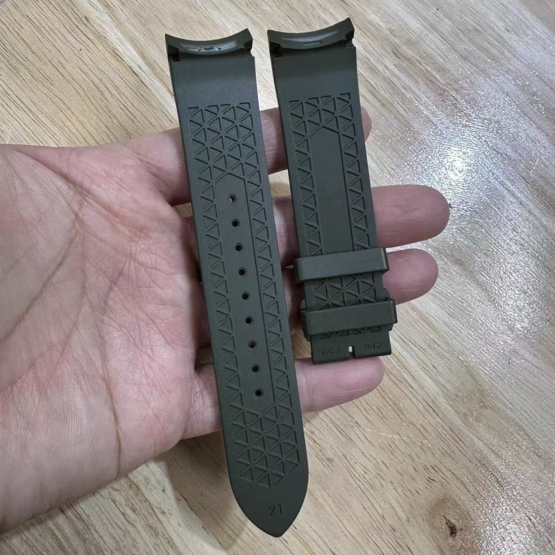 Buy Replacement Rubber Strap For Jaeger Lecoultre Polaris Automatic Date Chronograph Mariner Memovox Geographic Perpetual Calendar8 21mm Curved FKM Fluoroelastomer Rubber Straps For Jaeger-LeCoultre Polaris (Multi Size & Color) (2)
