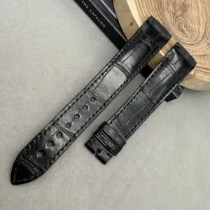 Custom Alligator Leather Strap For Ulysse Nardin GMT Perpetual Calendar