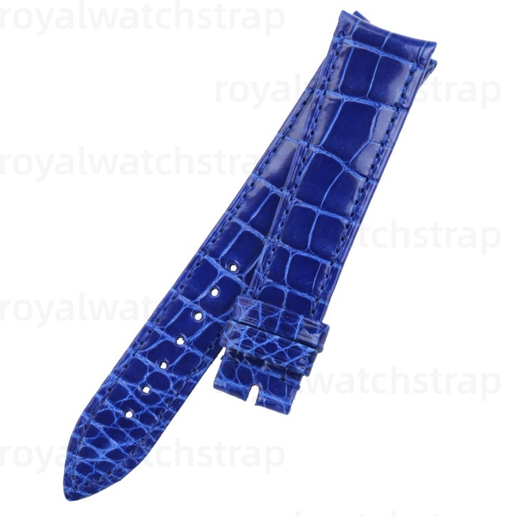 Custom Alligator Leather Watch Bands Fit For Ulysse Nardin Classico Enamel (Multi-Color) (7) Custom Alligator Leather Watch Bands Fit For Ulysse Nardin Classico Enamel (Multi-Color)
