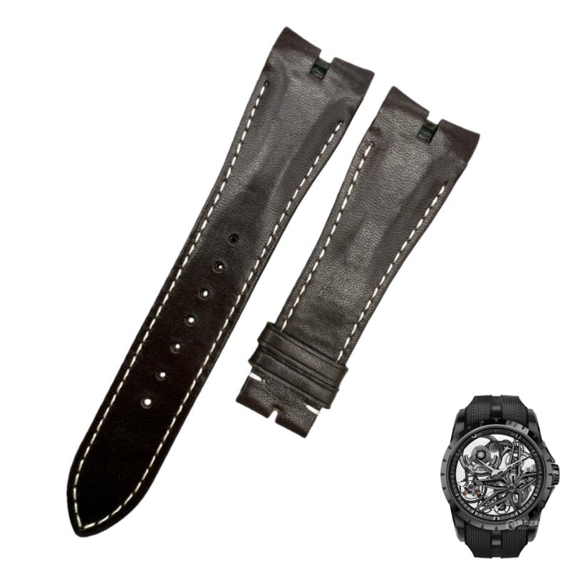 Custom Calfskin Leather Strap For Roger Dubuis Excalibur (Multi Color) (7) Custom Calfskin Leather Strap For Roger Dubuis Excalibur (Multi Color) (7)